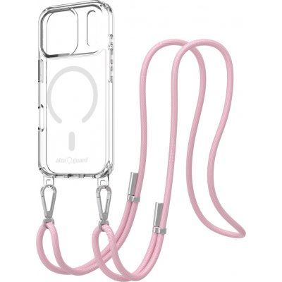 AlzaGuard Luxe Detach Lanyard Case Compatible with MagSafe iPhone 17 růžový AGD PCLM478Pv2 – Zboží Živě