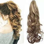 Příčesek do vlasů vlnitý culík 60 cm - melír – Sleviste.cz