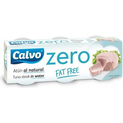 Calvo Zero tuňák bez obsahu tuku 3 x 65 g – Sleviste.cz
