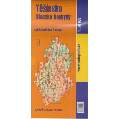 Těšínsko Slezské Beskydy cykloturistická mapa – Zboží Mobilmania