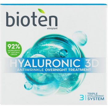 Bioten Hyaluronic 3D Antiwrinkle Overnight Treatment Noční krém 50 ml