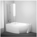 Ravak CVSK1 Rosa 160/170 L satin+Transparent, levá 7QLS0U00Y1 – Zboží Mobilmania