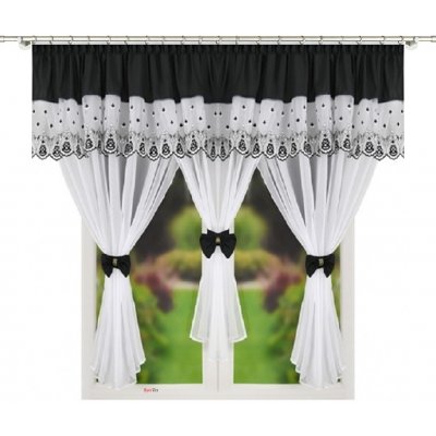Fliying Dekorační sada Laura černá/bílá 400x150 cm – Sleviste.cz