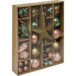 Atmosphera Sada koulí a vánočních ozdob 60 kusů zlaté vícebarevný – Zboží Dáma