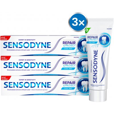 Sensodyne Repair Protect pro citlivé zuby 3 x 75 ml – Hledejceny.cz