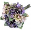 Květina Stoklasa Kytice umělá Hortenzie fialová 9 ks
