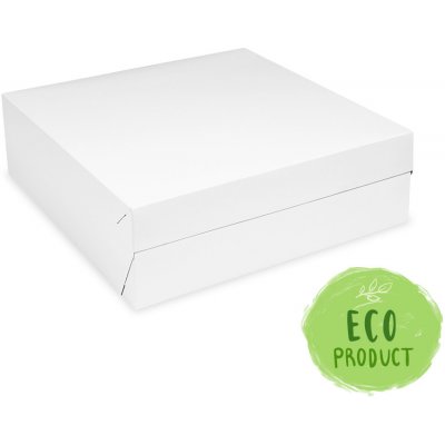 WIMEX Krabice na dort PAP bílá 30 x 30 x 10 cm – Zboží Dáma