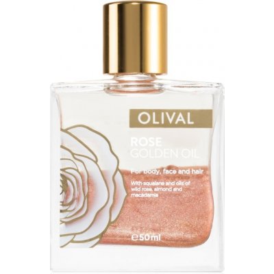 Olival Rose Gold olej se třpytkami na obličej, tělo a vlasy 50 ml