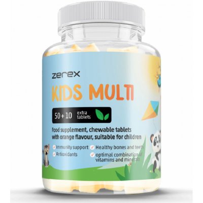 Zerex Kids Multi silná imunita pro vaše děti 50 + 10 tablet – Hledejceny.cz