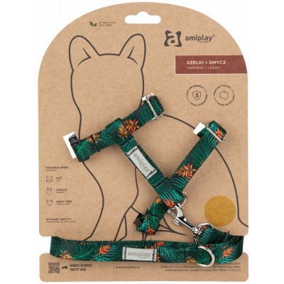 Amiplay Kšíry pro kočku s vodítkem BeHappyCat Jungle S – Sleviste.cz