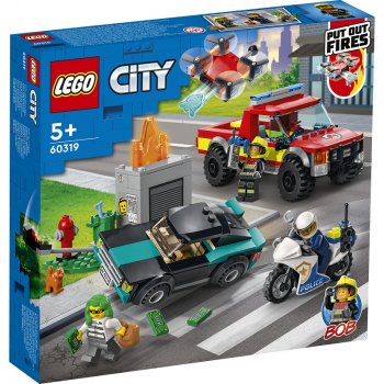 LEGO® City 60319 Hasiči a policejní honička