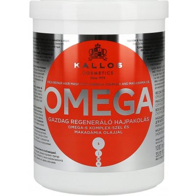 Kallos vlasová maska s Omega komplexem pro poničené vlasy 1000 ml – Hledejceny.cz