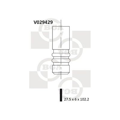 Výfukový ventil BGA V029429 – Zboží Mobilmania