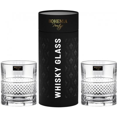 BOHEMIA PRESTIGE BOHEMIA PRESTIGE ELEGANTE SKLENICE NA WHISKY V TUBĚ 2 x 320 ml – Zboží Mobilmania