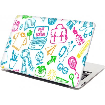 Sablio Samolepka na notebook Barevná škola - 38x26 cm – Hledejceny.cz