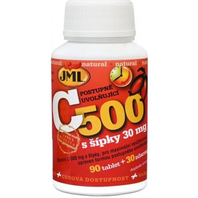 JML Vitamin C Šípky 500 mg 120 tablet – Hledejceny.cz