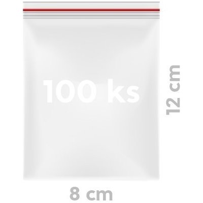 Wimex Sáček zipový PE Quicksafe 8 x 12 cm - 100 ks -68908 – Sleviste.cz