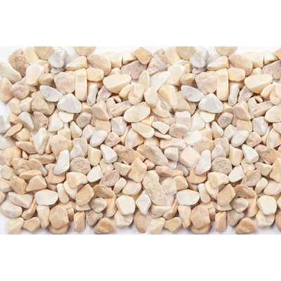 Mramorové okrasné oblázky sienská žlutá 15-25 mm 25 kg PE pytel – Zboží Mobilmania