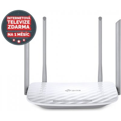 WiFi router TP-Link Archer C50 AC1200, AP/router, 4x LAN, 1x WAN / 300Mbps 2,4/ 867Mbps 5GHz – Zboží Mobilmania