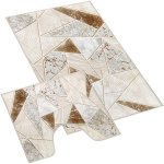 Bellatex 3D tisk sada Dlažba mramorová béžová 60x100, 60x50 cm – Sleviste.cz