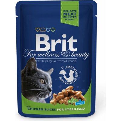 Brit cat Premium s kuřecím masem v omáčce pro kastráty 100 g