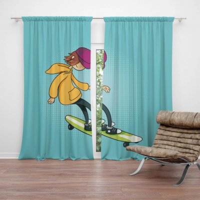 Sablio Závěs Skejťák: 2ks 140x250cm – Hledejceny.cz