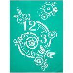 Samolepící šablona Hodiny – Zboží Dáma