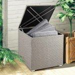 FurniGO Úložný box 75x75x70 cm béžová – Zboží Mobilmania