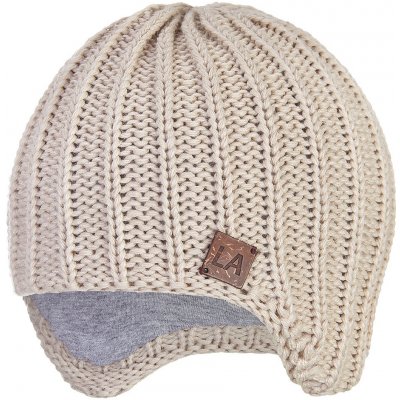 Little Angel DITA Čepice pletená na uši Outlast ® Natur – Zboží Mobilmania
