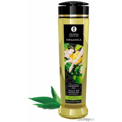 Shunga Erotic Massage Oil ORGANICA Exotic Green Tea 240 ml – Zbozi.Blesk.cz