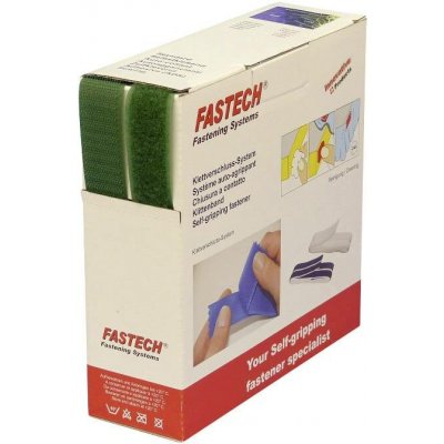 FASTECH® B25-STD033510 pásek se suchým zipem, k našití, háčková a flaušová část, (d x š) 10 m x 25 mm, zelená, 10 m – Hledejceny.cz