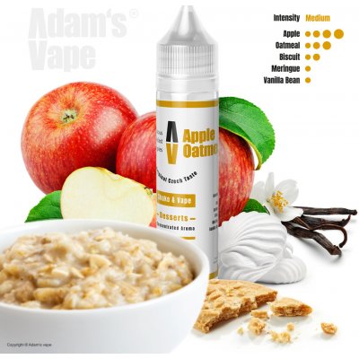 Adam´s Vape Shake & Vape Apple Oatmeal 12 ml – Zboží Mobilmania