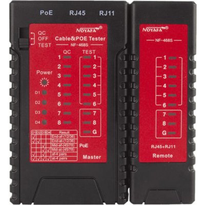 W-star Tester kabelů UTP WSNF468S, test POE, 802.3at, UTP/STP RJ45, RJ11 – Hledejceny.cz