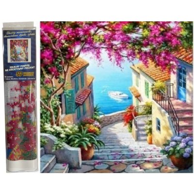 Norimpex diamantové malování Přímořská ulička 30 x 40 cm – Hledejceny.cz