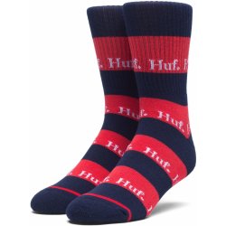 Huf STRIPE LOGO CREW socks Scarlet
