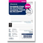 Filofax Náplň do diáře 2024 - kapesní, týden/2 str, linky, ČJ+SJ – Hledejceny.cz