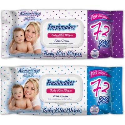 Freshmaker vlhčené ubrousky pro děti 72 ks – Zboží Dáma