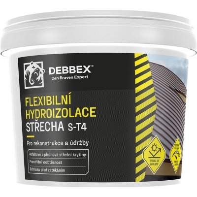 Den Braven DEBBEX Izolační bitumenový nátěr STŘECHA S-T4, 5 kg CH0038