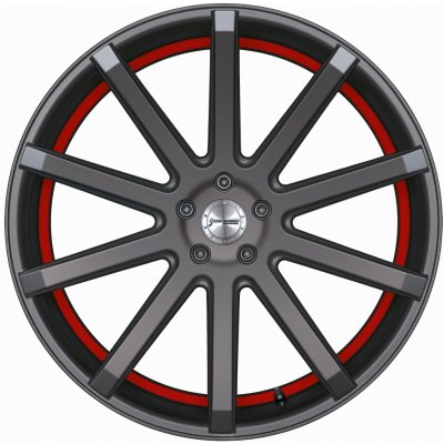 Corspeed Deville 8,5x19 5x112 ET40 mattgunmetal/ undercut color trim red – Hledejceny.cz