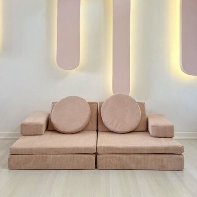 Atelier del Sofa 2-Seat Sofa-Bed PuzzlePink – Zboží Mobilmania