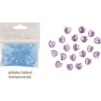 Srdíčka samolepící fialová 2cm 20ks – Zboží Mobilmania