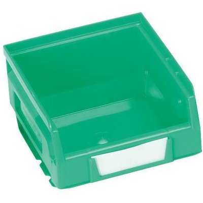 Manutan Plastový box 6,2 x 10,3 x 12 cm, zelený