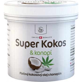 Herbamedicus kokosový olej Super Kokos s konopím pleťový 4 x 150 ml