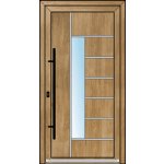 OknaDvereNaMiru.cz Vchodové dveře INOX 2013 antracit 90 x 200 cm – Zboží Mobilmania