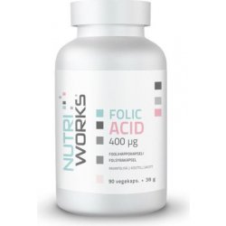 NutriWorks Folic Acid 400µg 90 kapslí