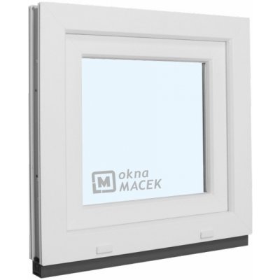 KNIPPING Plastové okno - 70 AD, 600x600 mm, OS, bílá Otevírání: levé, Sklo: čiré – Hledejceny.cz