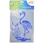 Plastová šablona 20 x 15 cm Plameňák – Zboží Dáma