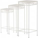 Autronic Sada 3 kusů stojanu na květiny JF2243 bílá – Zboží Dáma