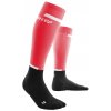 CEP Compression Run Socks Tall běžecké podkolenky 4.0 dámské red/off white