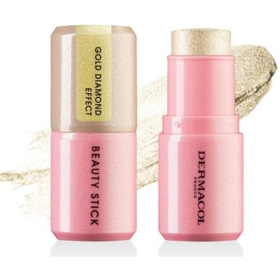 Dermacol Rozjasňovač v tyčince s diamantovým efektem Beauty Stick 2 gold diamond effect 7 g – Zboží Dáma